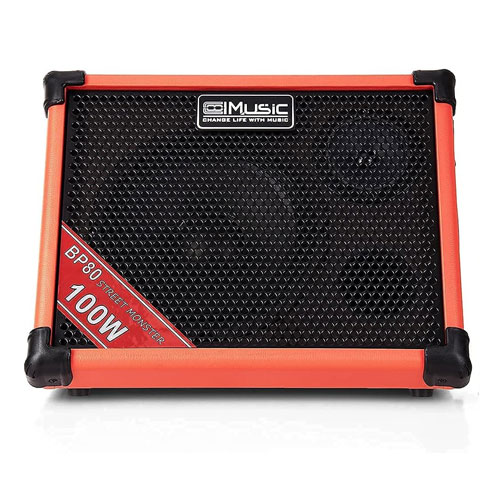 Cool Music 100-Watt Battery Powered Acoustic Guitar Amplifier - BP-80